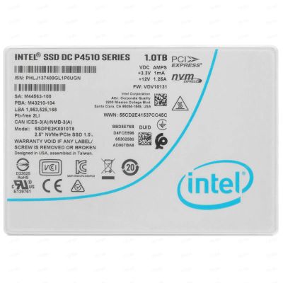 Лот: 11427317. Фото: 1. Серверный SSD NVME U.2 1Tb накопитель... SSD-накопители
