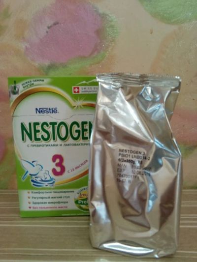 Лот: 10035220. Фото: 1. Nestogen 3 (пакет из большой упаковки... Детское питание