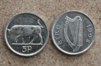 Лот: 22161296. Фото: 1. Монеты Европы. Ирландия 5 пенсов... Европа