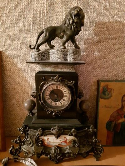 Лот: 12770604. Фото: 1. Огромные каминные часы. Предметы интерьера и быта