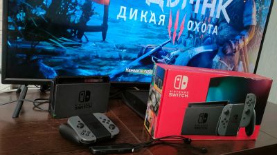 Лот: 20313054. Фото: 1. Nintendo Switch rev2 с играми. Игровые приставки, консоли