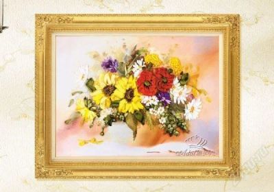 Лот: 2633863. Фото: 1. набор для вышивания( лентами). Вышивание