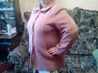Лот: 2992206. Фото: 1. Пальто розовое, размер XXXXL. Верхняя одежда