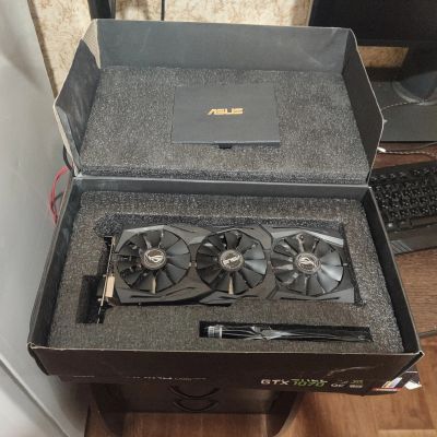 Лот: 18670094. Фото: 1. Видеокарта Asus Rog Strix GTX... Видеокарты