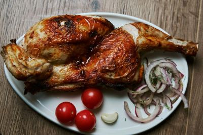 Лот: 24583430. Фото: 1. Шашлык из курицы (половинка). Еда на заказ
