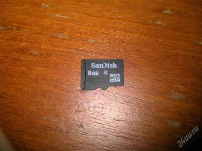 Лот: 1292431. Фото: 1. MicroSD 8GB SanDisk. Карты памяти