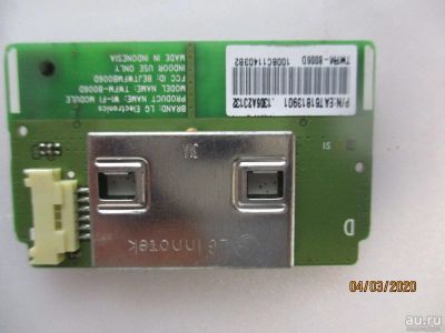 Лот: 15605780. Фото: 1. LG WI-FI EAT61813901 LC420EUH... Запчасти для телевизоров, видеотехники, аудиотехники