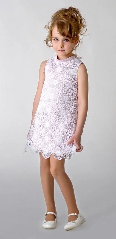 Лот: 6190062. Фото: 1. AnyKids Платье «Очарование» (кружево... Платья, сарафаны