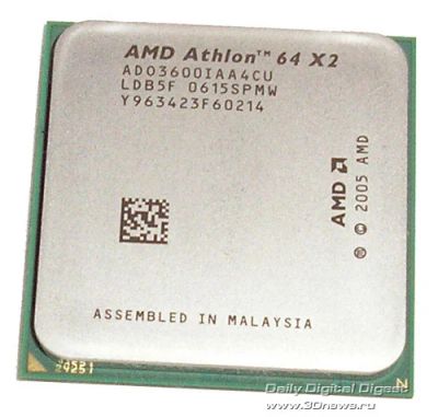 Лот: 6957612. Фото: 1. Процессор AMD Athlon-64 X2 3600... Процессоры