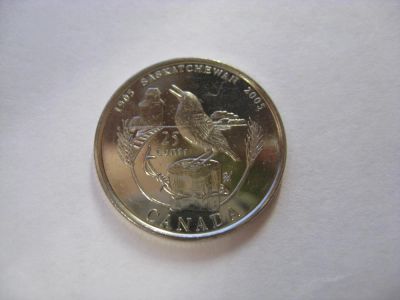 Лот: 6346515. Фото: 1. Канада, 25 центов 2005 года. Столетие... Америка