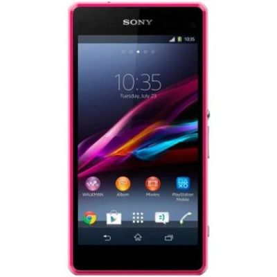 Лот: 7549459. Фото: 1. Sony Xperia z1 compact pink идеальное... Смартфоны