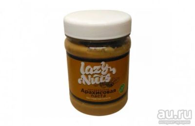 Лот: 13673794. Фото: 1. Lazy Nuts Арахисовая паста натуральная... Диетическое питание
