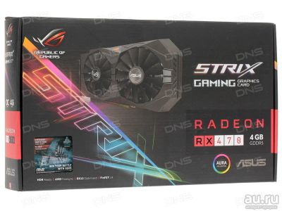 Лот: 9980572. Фото: 1. ROG Strix-RX470-O4G-Gamming. Майнинг фермы, товары для майнинга