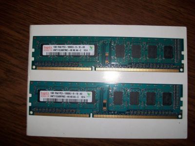 Лот: 11485397. Фото: 1. 2 модуля памяти DDR3 2 GB Hynix. Оперативная память