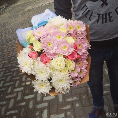 Лот: 8164795. Фото: 1. Сборный букет. Цветы на Щорса... Свежие цветы