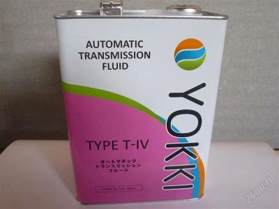 Лот: 2828571. Фото: 1. YOKKI ATF T-IV (4 л.). Масла, жидкости