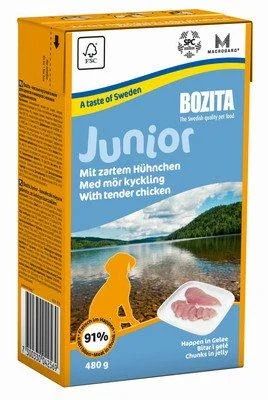 Лот: 4537382. Фото: 1. Bozita Junior, мясные кусочки... Корма