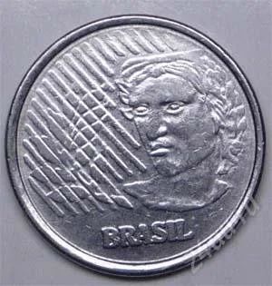 Лот: 1588210. Фото: 1. Бразилия. 50 сентаво 1994г. Америка