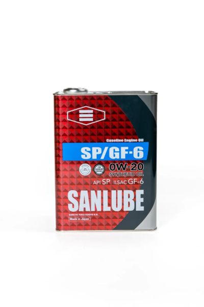 Лот: 21075402. Фото: 1. Sanlube SP/GF-6 0w20, 4л Япония. Масла, жидкости