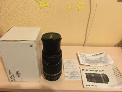 Лот: 6458324. Фото: 1. Объектив Canon EFS 55-250 mm. Объективы