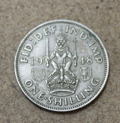Лот: 22493121. Фото: 1. Великобритания 1 шиллинг 1948... Великобритания и острова