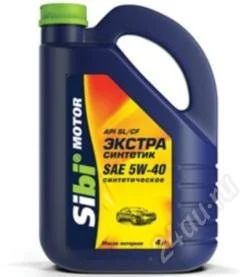 Лот: 2116987. Фото: 1. sibi motor экстра синтетик sae5w40... Масла, жидкости