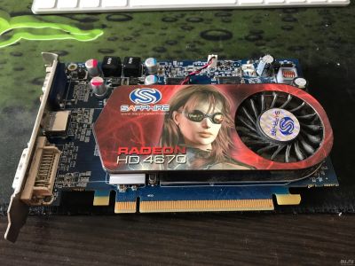 Лот: 13303811. Фото: 1. Б/у 512MB Radeon HD 4670 Sapphire... Видеокарты
