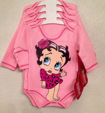Лот: 6585968. Фото: 1. Боди Betty Boop, р.68. Ползунки, распашонки, слипы