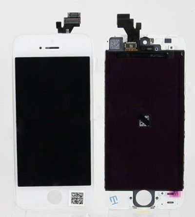 Лот: 11769380. Фото: 1. Дисплей iPhone 5 в сборе Белый... Дисплеи, дисплейные модули, тачскрины