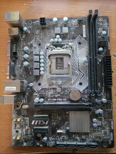 Лот: 17447349. Фото: 1. Материнская плата MSI H110M PRO-VD. Материнские платы