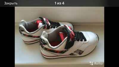 Лот: 8565659. Фото: 1. Кроссовки детские Reebok б/у... Кеды, кроссовки