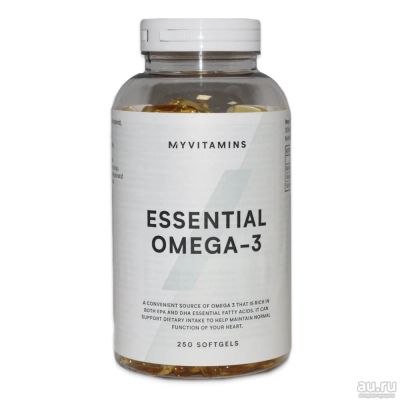 Лот: 15181412. Фото: 1. Essential Omega-3 250 кап от Myprotein... Спортивное питание, витамины