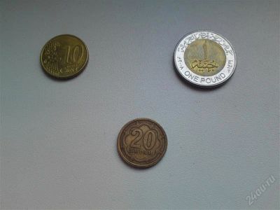 Лот: 2583886. Фото: 1. Египет 1 фунт, Таджикистан 20... Другое (монеты)