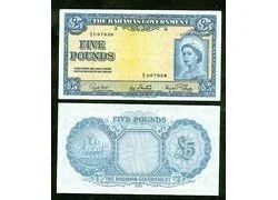 Лот: 18354878. Фото: 1. Багамы 5 фунтов 1952 ПРЕСС,копия. Америка