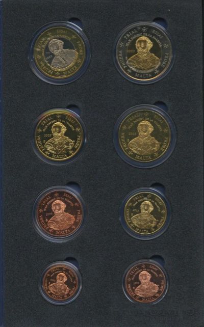Лот: 16200365. Фото: 1. Мальта 2003 набор Евро Проба в... Наборы монет