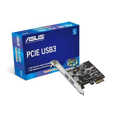 Лот: 9905261. Фото: 1. Контроллер ASUS PCI-E 2хUSB 3... Платы расширения, контроллеры, доп. порты