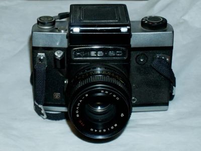 Лот: 4338400. Фото: 1. Киев-60 с объективом Волна-3 2... Плёночные зеркальные