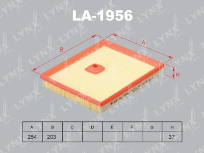 Лот: 13357171. Фото: 1. Lynx LA-1956 Воздушный фильтр. Расходные материалы