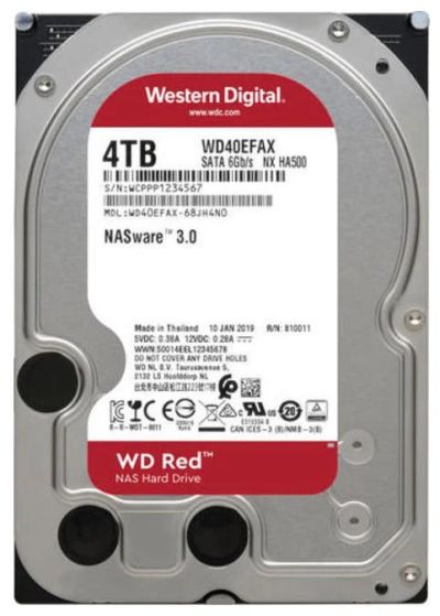 Лот: 17536671. Фото: 1. Жесткий диск WD Red WD40EFAX... Жёсткие диски (HDD)