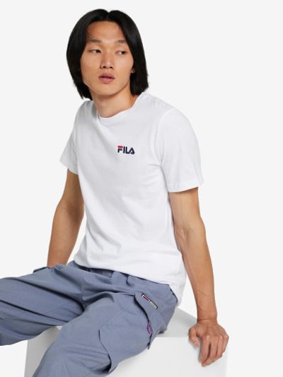 Лот: 22424196. Фото: 1. Футболка мужская FILA, Белый. Другое (спортивная одежда)