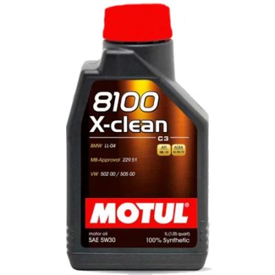 Лот: 9153658. Фото: 1. Motul 8100 X-Clean 5w30, 1L. Масла, жидкости