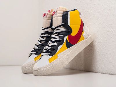 Лот: 20072604. Фото: 1. Кроссовки Sacai x Nike Blazer... Кеды, кроссовки, слипоны