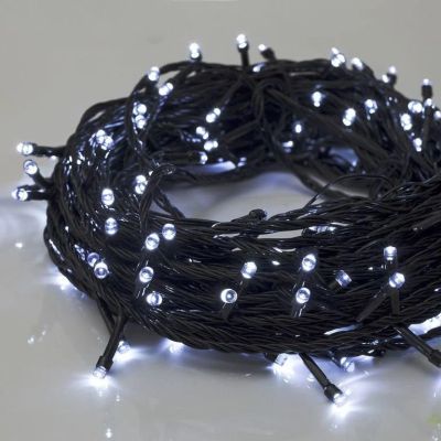 Лот: 16903281. Фото: 1. Гирлянда "Нить", 20 м, Белый LED-200-220V... Гирлянды, шарики, новогодние аксессуары