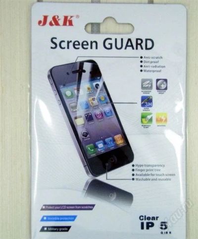 Лот: 2618429. Фото: 1. защитная пленка iphone 5 screen... Защитные стёкла, защитные плёнки