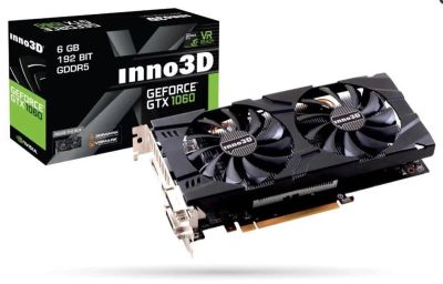 Лот: 10743566. Фото: 1. Inno3D GTX1060 6GB. Видеокарты