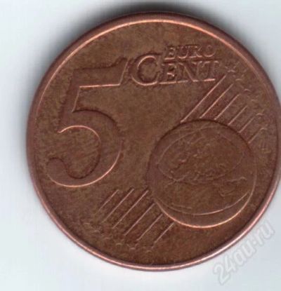 Лот: 16268. Фото: 1. 5 euro cent. Греция. Красноярск