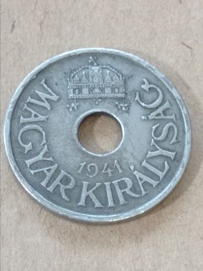 Лот: 9689346. Фото: 1. Венгрия 20 филлеров 1941 год... Европа