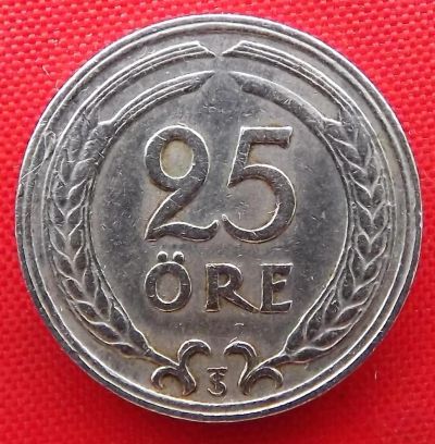 Лот: 3473692. Фото: 1. (№3211-7/LZ) 25 эре 1946 (Швеция... Европа