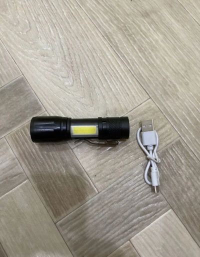 Лот: 25081255. Фото: 1. Портативный мини-фонарик с USB-зарядкой... Фонарики