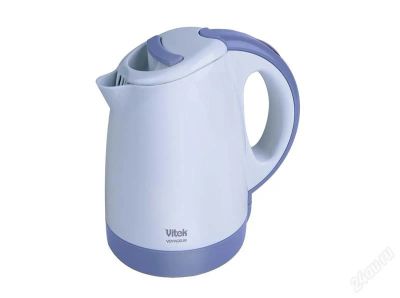 Лот: 1617290. Фото: 1. Электрочайник VITEK VT-1134 синий. Чайники, кофемашины, кулеры